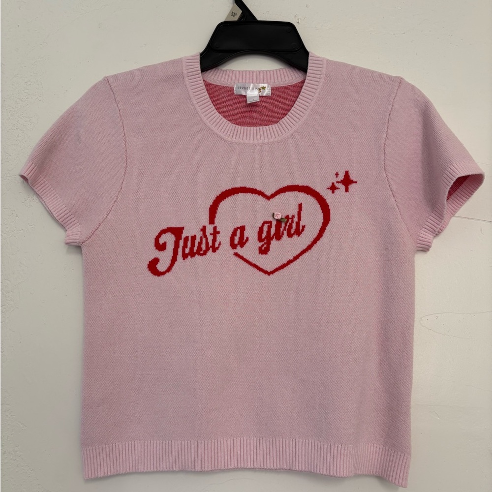 Charming Pink Heart Kids T-Shirt
